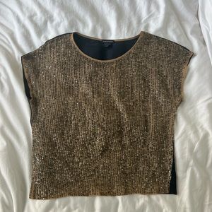 Club Monaco Sequin Silk Top